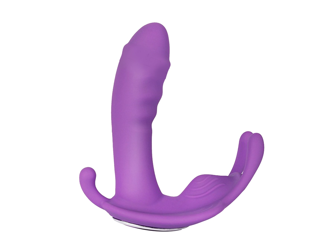 Brinquedo Vibrador Usável Mulher 10 Modos Impermeável Carga Usb Roxo