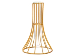 Vaso de Vidro com Suporte Metálico Geométrico Decoração de Mesa para Escritório NEVEANCE