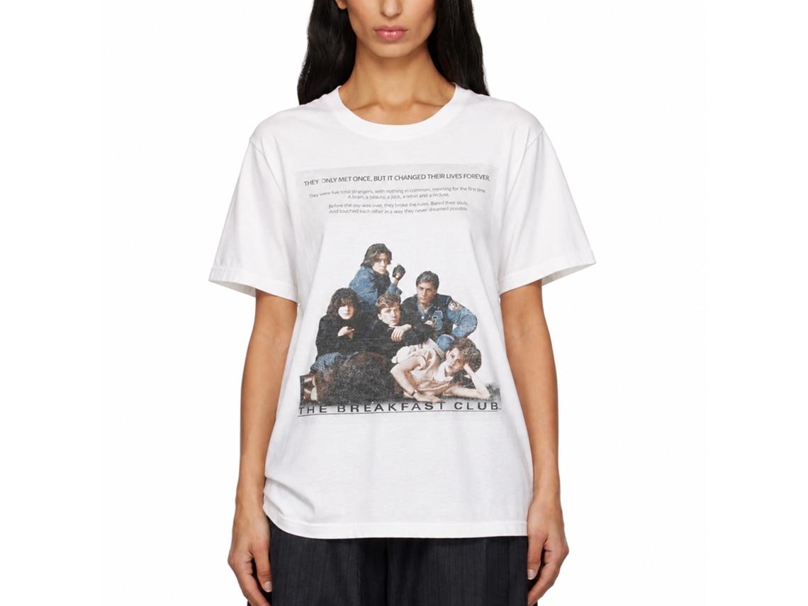 Rockinstone Breakfast Club Movie Poster White Adult Shirt Size:xl