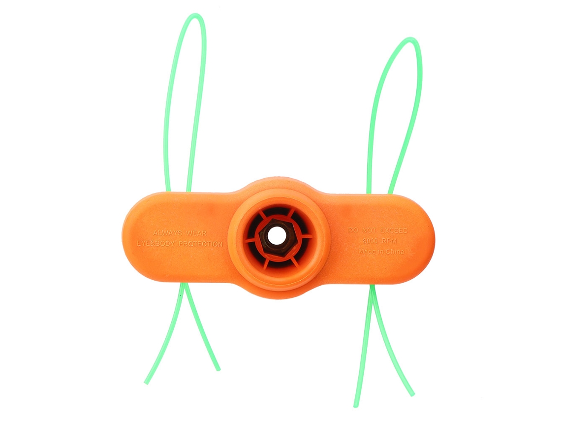 Cabeçote de corte em nylon para cortador de grama com 2 fios.