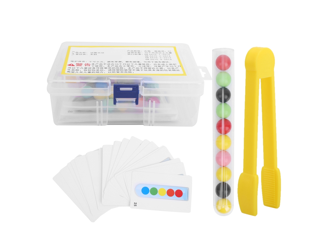 Ats brinquedo de Tubo de Prova com Clip para Pérolas e Bolinhas, Brinquedo de Motricidade Fina, Educativo para Bebês, Presente Infantil