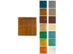 Persiana De Madera Alicantina Con Polea Metálica - Estor Enrollable Para Ventanas, Puertas, Salón Avellana (barnizada) 117 X 105 Cm