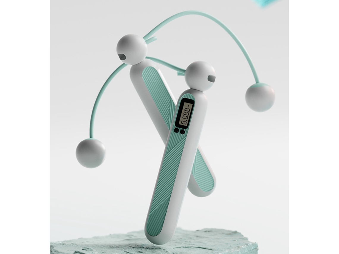 Lurelia Corda De Pular, Digital Com Contador Para Escultura Corporal Fitness, Corda Longa Azul