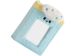 Álbum Photo Mignon En Peluche Bleu Pochettes Remplaçables En Pvc - Protège Cartes Pour Mariage Et Famille