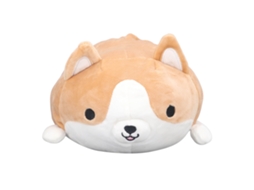 Almofada de cachorro de desenho animado WalshLXq com expressão fofa, enchimento de algodão PP, toque macio, boneca de pelúcia animada