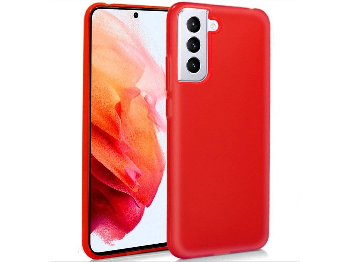 Capa para Samsung Galaxy S21 COOL Silicone Vermelho