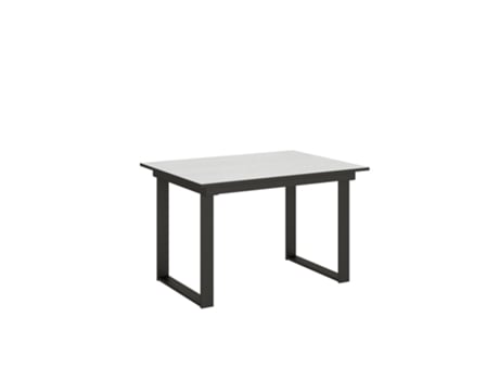 Mesa de Refeição ITAMOBY Bandos (90x120/180 - Painéis em Melamina - Freixo Branco)