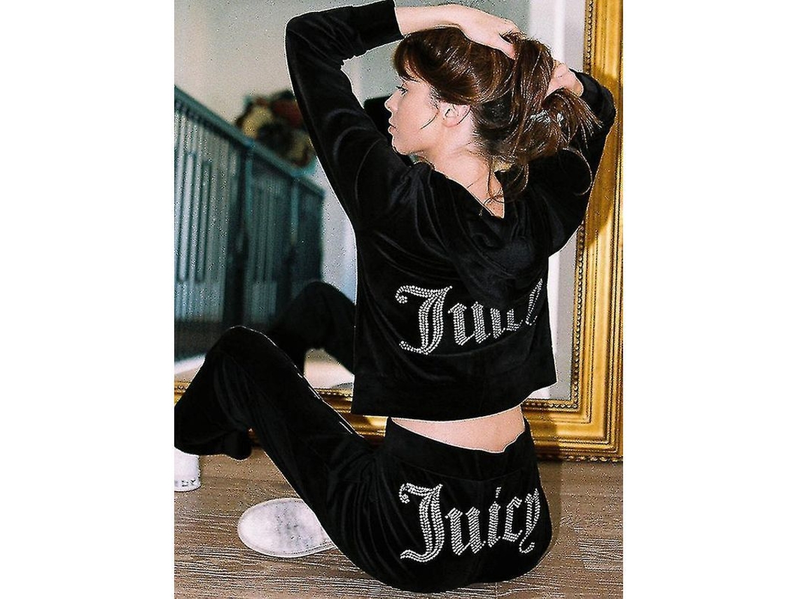 Conjunto de Moletom e Calça Fasst com Veludo Juicy, Inverno 2023, Zíper | S/MARCA