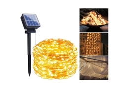 Cordão de Luzes Led com Célula Solar 10 Metros AQUAFORGE (1 Unidade)