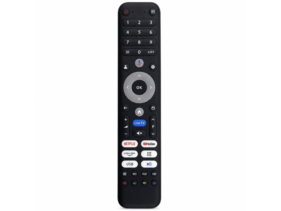 Comando À Distância Bluetooth Com Controlo Por Voz Compatível Com Tv Chiq L32fm10v M55qn9g U65m10f