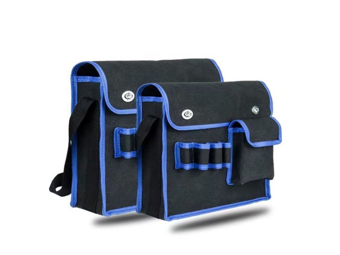 Conjunto De 2 Bolsas De Armazenamento Para Ferramentas De 14/15 Polegadas Com Ampla Abertura, Feitas De Lona