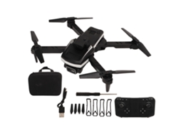 Mali drone Plegable com Câmera 4k Wifi Luz Led 50x Zoom Evasão de Obstáculos Controle Remoto Quadricóptero Preto