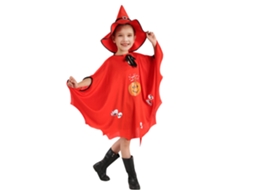 Trajes Infantis de Halloween Vestido de Capa de Festa de Fim de Ano Trajes de Desempenho de Abóbora. Vermelho