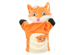 Mali bonecos de Dedo Animais Brinquedos de Pelúcia Educativos para Bebê Laranja