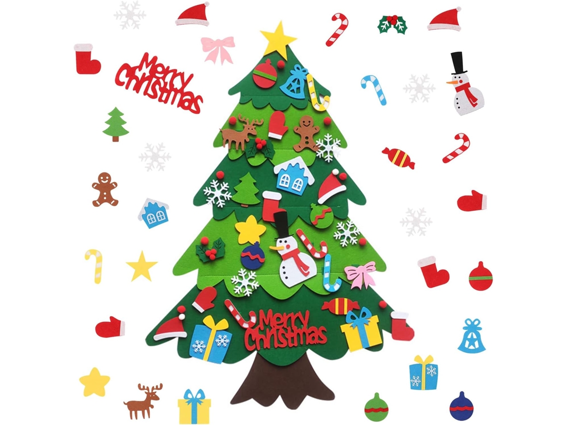 Ornamentos de Feltro para Decoração de Natal RNEMITERY