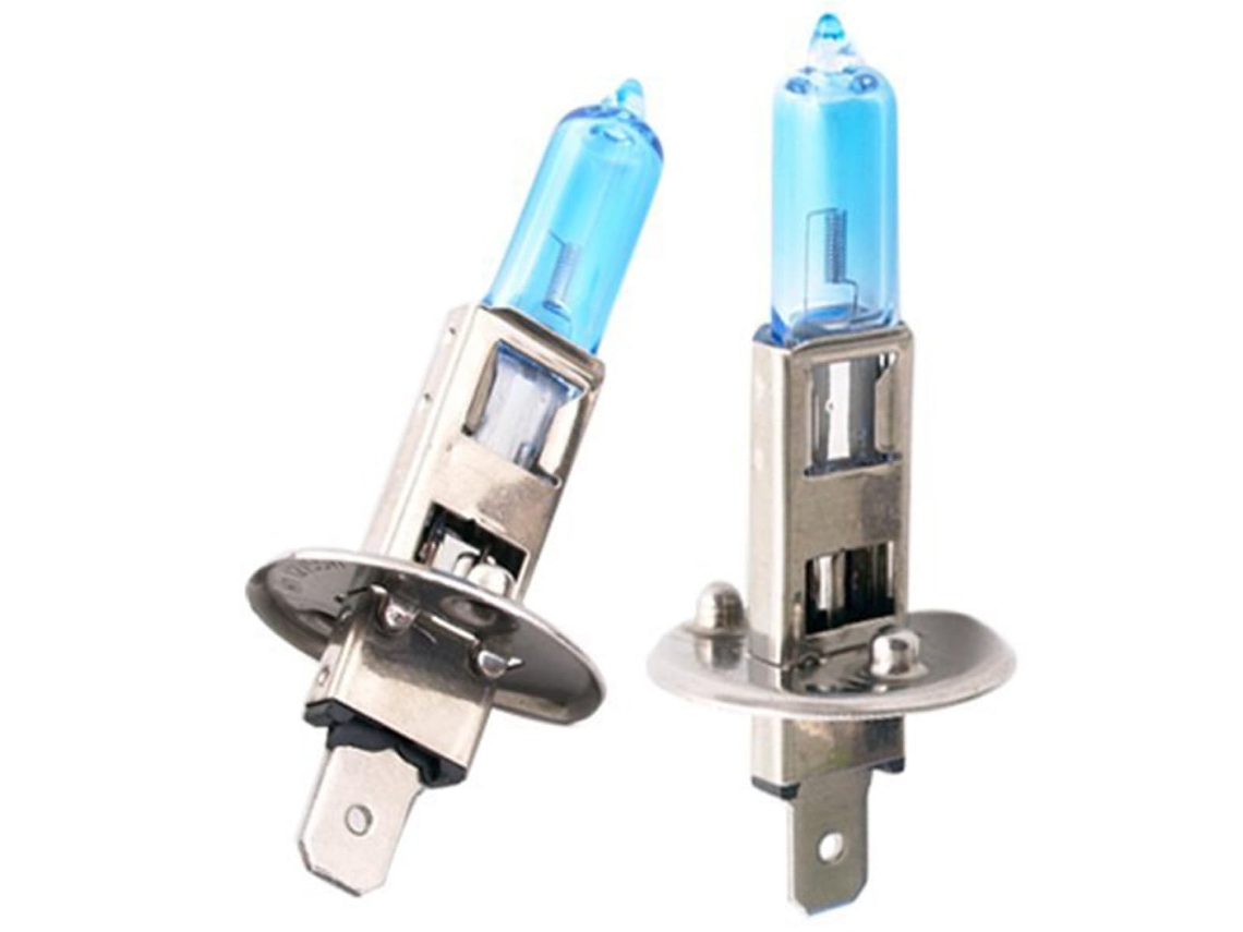 Lâmpadas Halógenas H1 12v 100w Para Carro Em Vidro Branco, Pacote Com 2, Melhoram A Visibilidade Noturna E Economizam