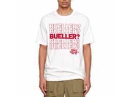 Rockinstone Ferris Bueller's Day Off Beuller Repeat White Adult T-shirt Size:m