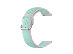 Pulseira De Silicone Bicolor Para Samsung Galaxy Watch4 44mm (branco E Preto)