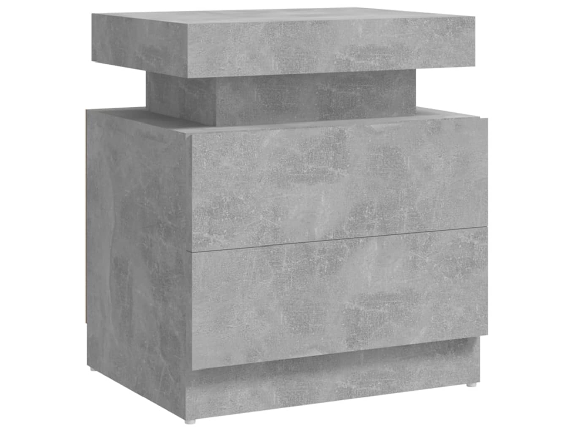 Mesa Cabeceira Derivados Madeira Cinzento Cimento MAISON EXCLUSIVE (45x35x52 cm)