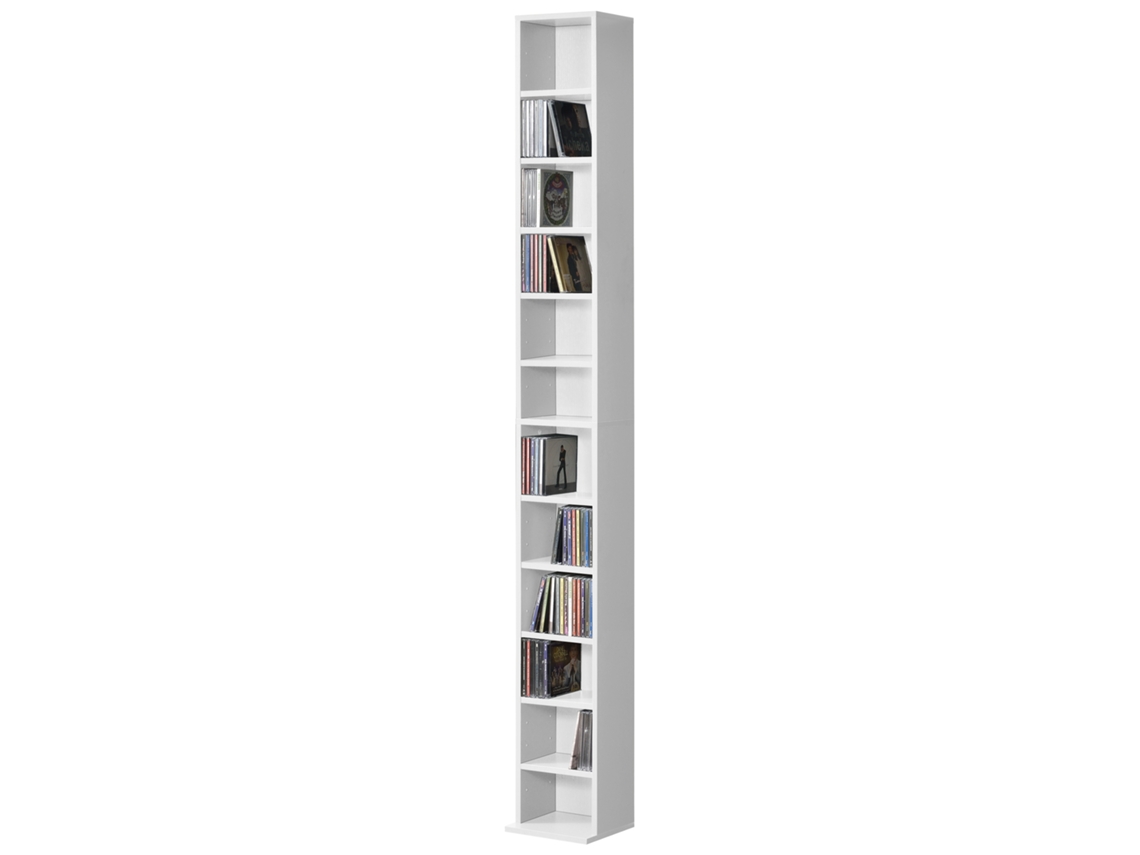 Prateleira Para Cd Tynset 12 Compartimentos 175 X 20 X 20 Cm Branco [EN.CASA]