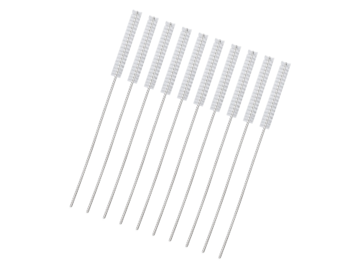 Conjunto De 10 Escovas Nylon Profissionais Para Limpeza Aparelhos Auditivos, Com Cerdas De 2, 5 Mm