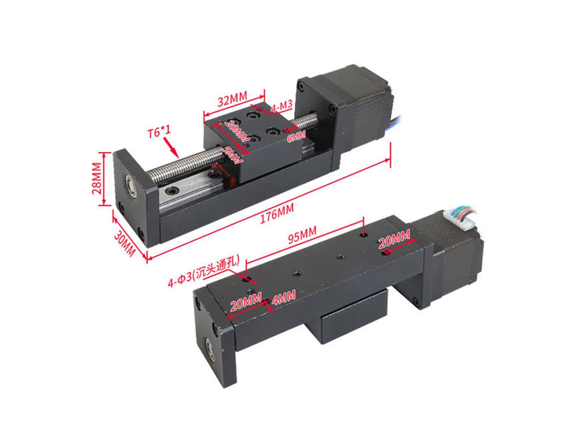 Mesa Deslizante Linear Com Precisão E Percurso 100mm