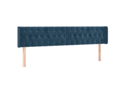 Headboard, Headboards Vidaxl Azul Veludo (203 X 16 X 78/88 Cm)