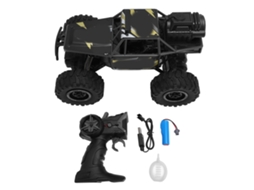 2026 All Terrain Rc Car 2.4g com Spray e Luzes Controle Remoto Semi Fio 5 Canais Brinquedo para Crianças Ligação Preto