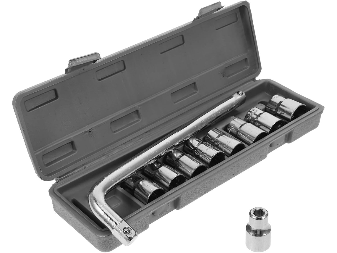 Conjunto De Soquetes Para Reparo Automotivo, Ferramenta Mecânica Em Aço