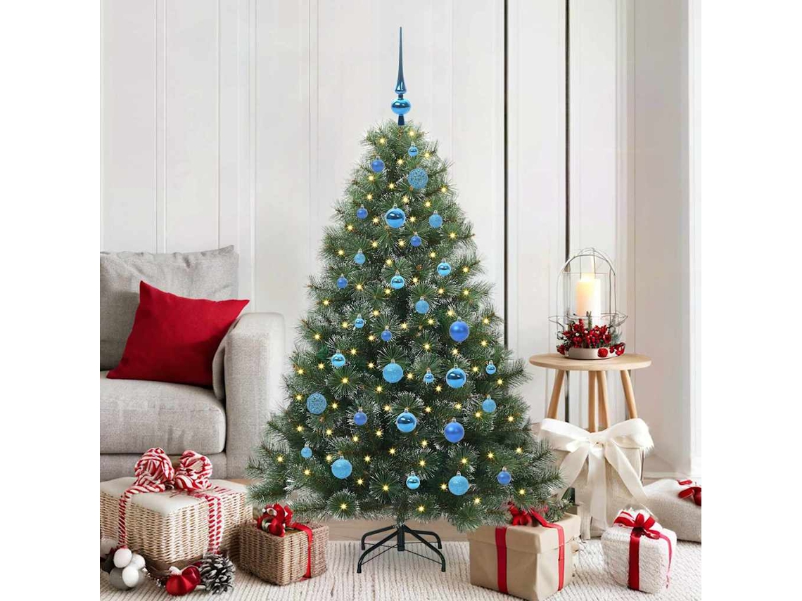 Vidaxl Árvore De Natal Artificial Com 150 Leds Verde 150 Cm Pe E Pvc
