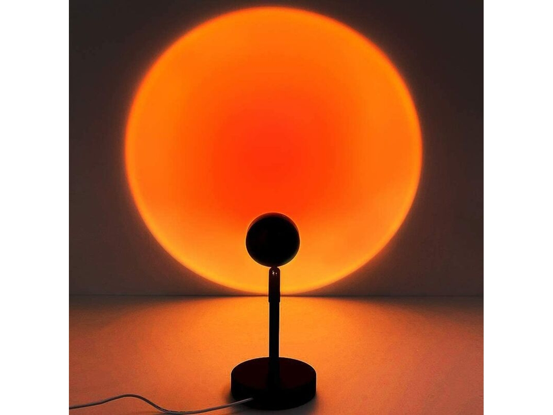 Luminária Sunset, Luminária Sunset com Aura de Pôr do Sol, Luminária Usb, Pôr do Sol Romântico para Casamento, Aniversário, Festa BRILVIBERA