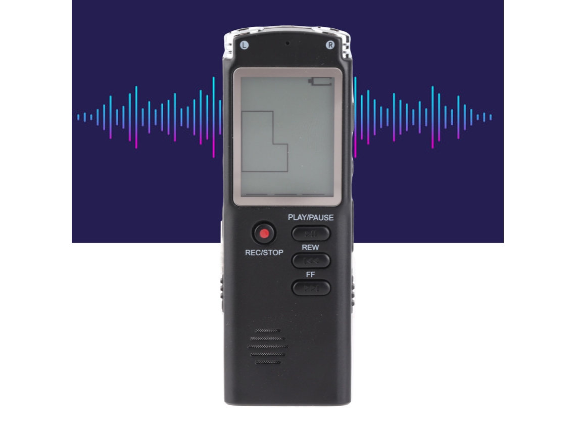 Gravador De Voz Multifuncional Com Lcd Inteligente Caneta Gravadora Áudio Hd Reprodutor (16g)