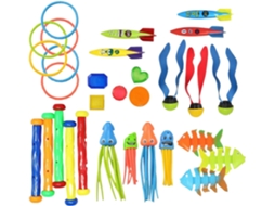 Brinquedo De Mergulho Para Piscina, Kit De Treinamento De Natação Brinquedo Aquático Colorido Para Vayotoy