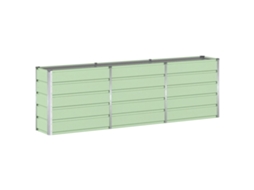 Conjunto 1 Floreira Vidaxl Verde Aço (240 X 40 X 75 Cm)