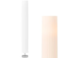 Abajur de pé com luz suave, 40W, em aço inox S/MARCA