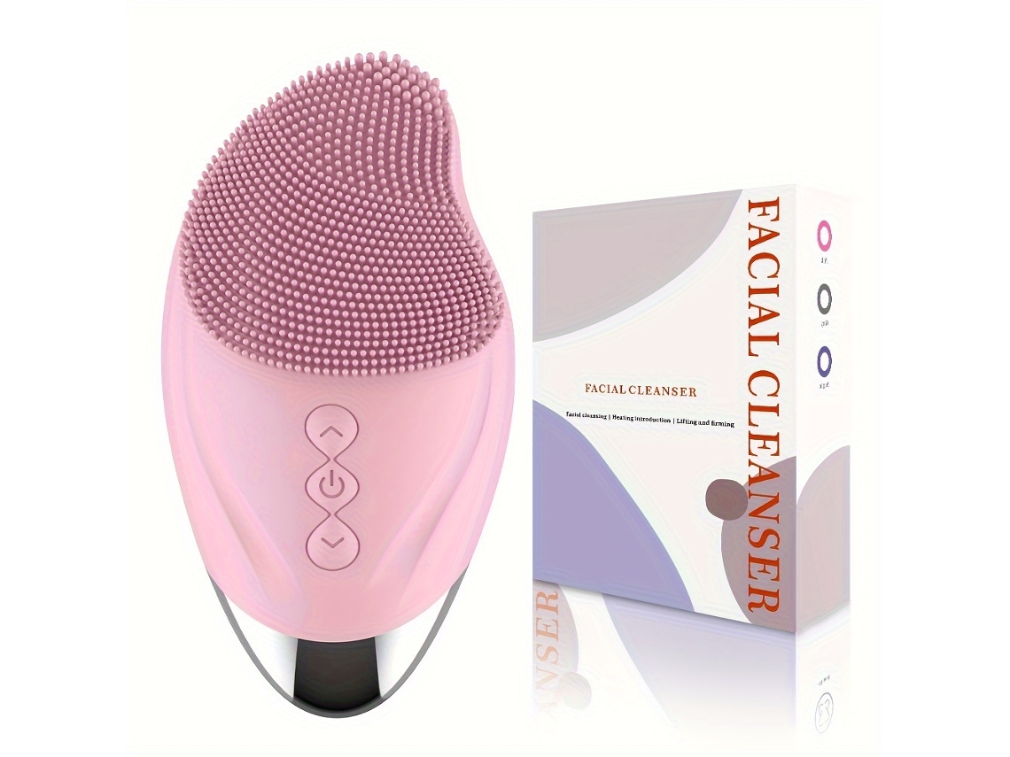 Escova Facial Elétrica com Calor Adaptável Contorno Dos Olhos, Uso Diário em Casa. STELASPLEN