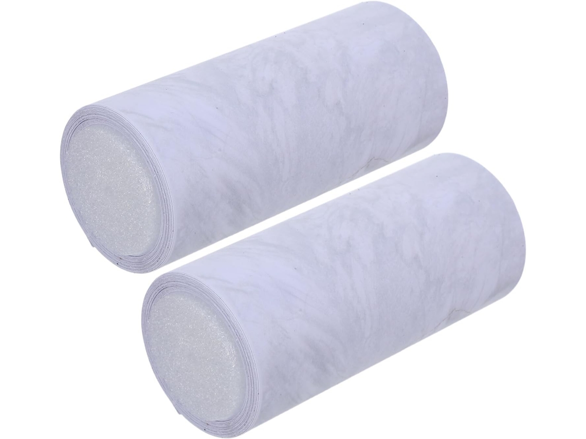 Rolos de Rodapé Autoadesivo em Pvc com um Luxuoso Visual de Mármore, Flexível. SFUSHOS
