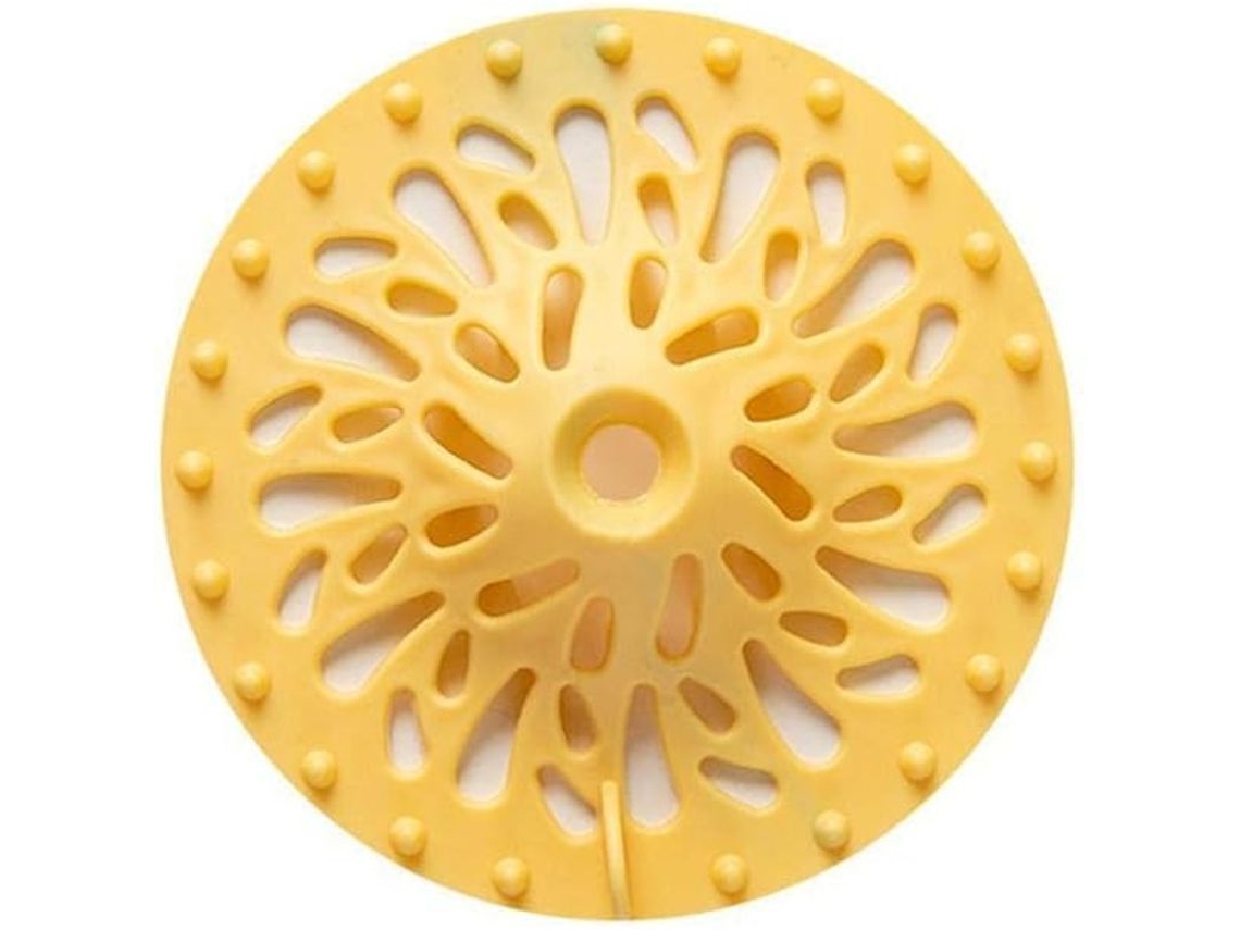 2026-protector De Desagüe Para Ducha Y Bañera, Antibloqueo, Fácil Instalación Y Limpieza, Amarillo 2 Pack