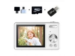 Câmara Digital Tela Lcd De 2,4 Polegadas Com Zoom De 16x E Resolução Hd 1080p (branca - Cartão De 64 Gb) Cuich