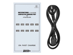 Adaptador Usb LAXISCREED 10 Portas 2a Au 170 220v
