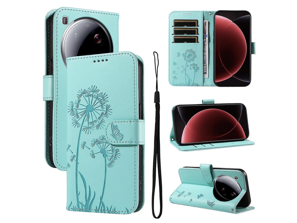 Capa De Couro Com Aba E Estampa De Dente-de-leão Para Xiaomi 17