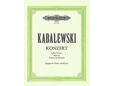 Livro Violin Concerto In C Op. 48 De Dmitri Kabalevsky (inglês)