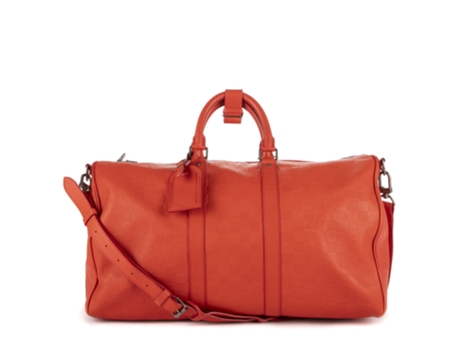 Louis Vuitton Keepall Bolsa de viagem feminina laranja crossbody (tamanho único)