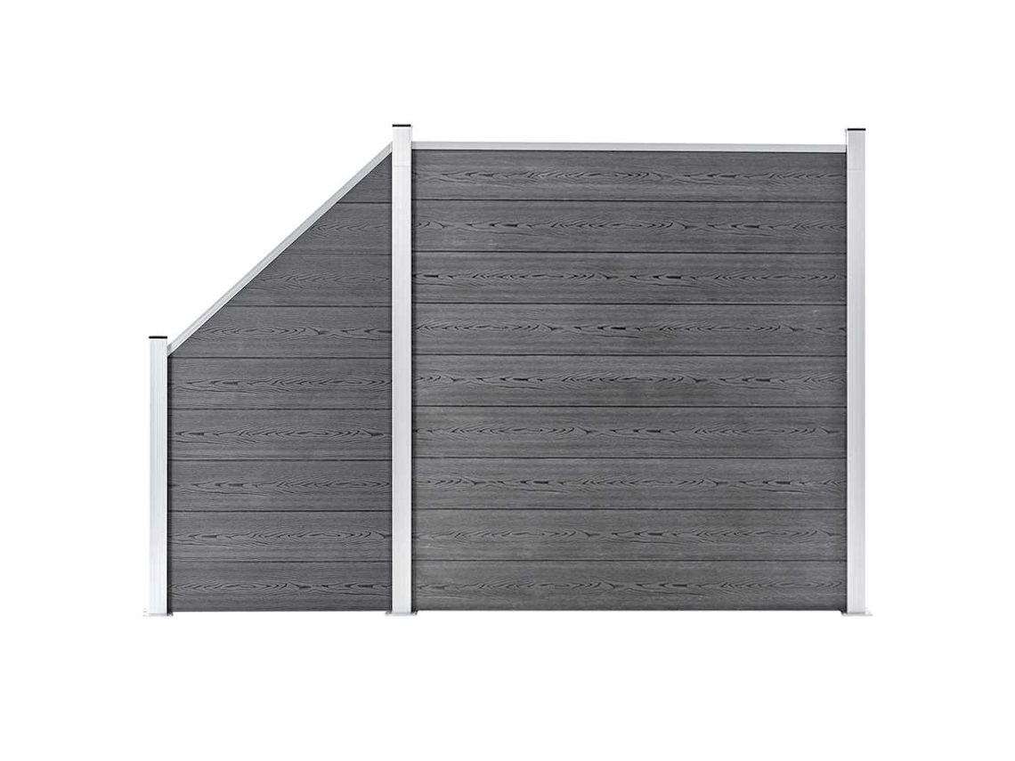 Fence Set, Fence Sets Vidaxl Cinzeto Wpc (n/a)