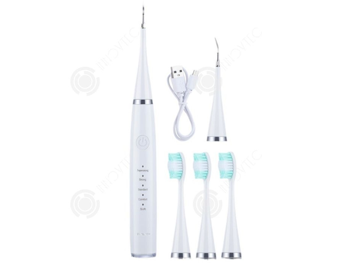 Inn Escova De Dentes Elétrica 24,5x10x3,5cm Vibrações De Alta Frequência Índice De Impermeabilidade Ipx7 5 Modos De Limpeza Dental Innovtec