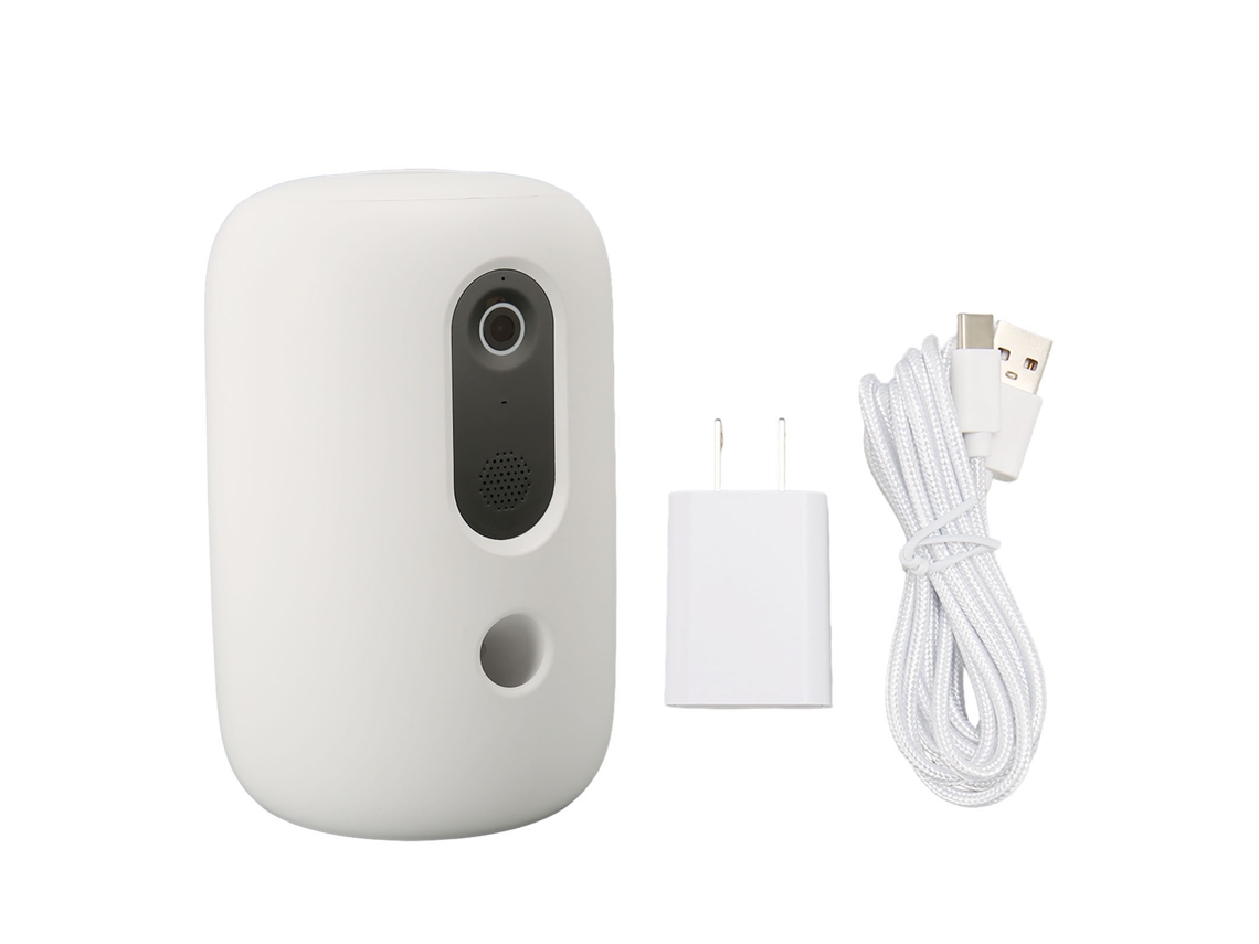 Câmera Pet 2k Wifi Com Dispenser De Petiscos