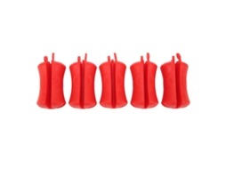 Fixo de Vara de Pesca em Silicone Reutilizável Vermelho