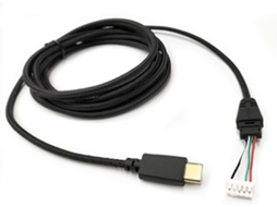 Cabo Usb-c Trançado De Substituição Para Modelos Dedicados Som