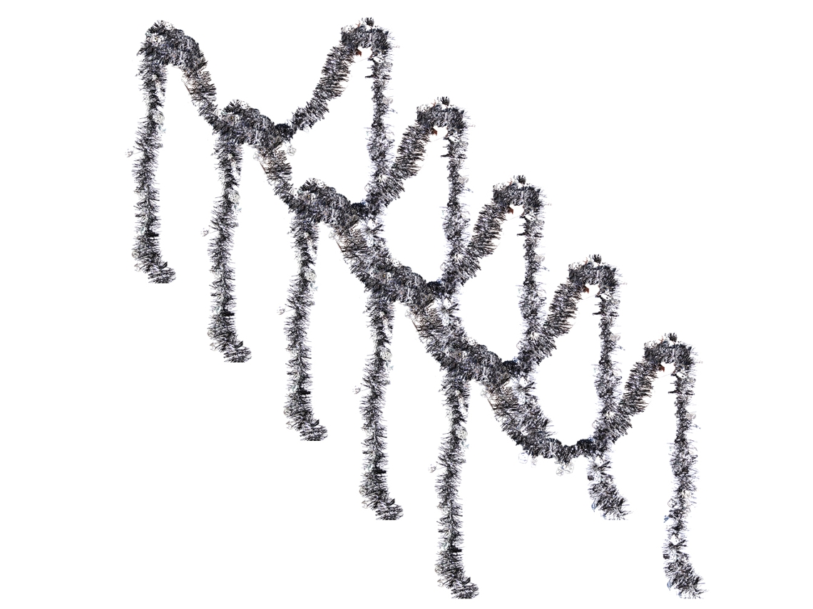 5Pcs Guirlandas de Enfeites de Halloween Decoração de Suspensão de Halloween Brilhante para Decoração de Festa de Férias Caveira de Prata