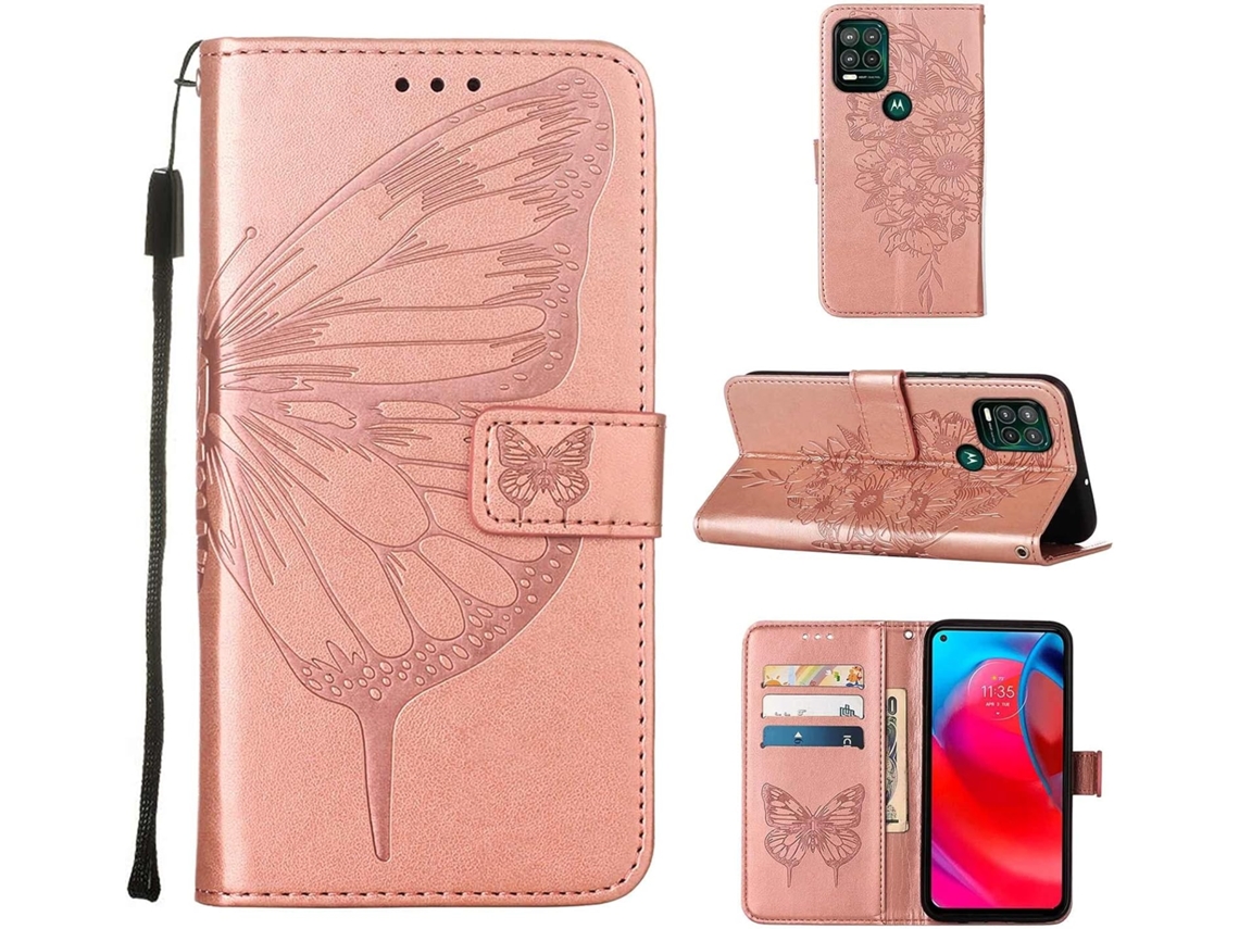 Caneta Stylus Aleta Plutônio Emboss Flor para Motorola Moto G Stylus 2021 5G HONGWE. Pele